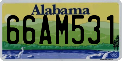 AL license plate 66AM531