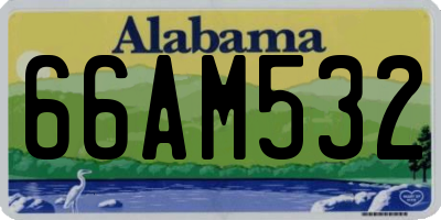 AL license plate 66AM532