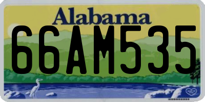 AL license plate 66AM535