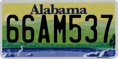 AL license plate 66AM537