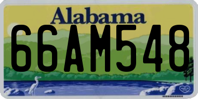 AL license plate 66AM548