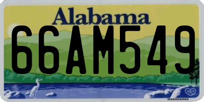 AL license plate 66AM549