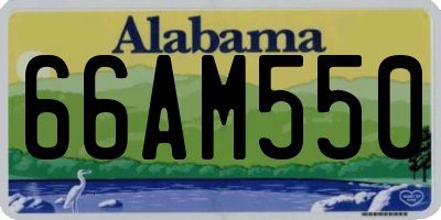 AL license plate 66AM550