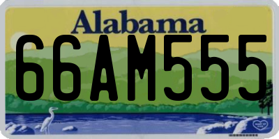 AL license plate 66AM555