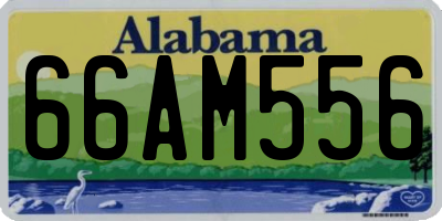 AL license plate 66AM556