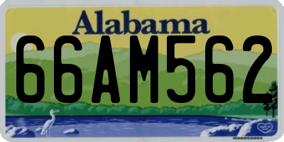 AL license plate 66AM562