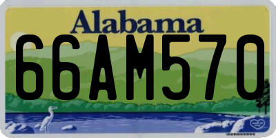 AL license plate 66AM570