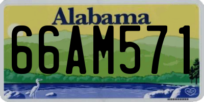 AL license plate 66AM571