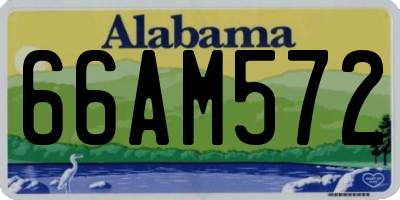 AL license plate 66AM572