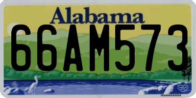 AL license plate 66AM573