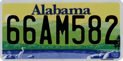 AL license plate 66AM582
