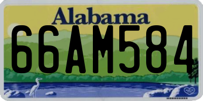 AL license plate 66AM584