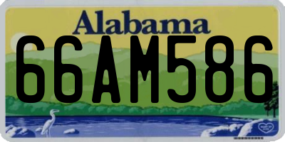 AL license plate 66AM586