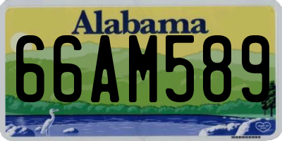 AL license plate 66AM589