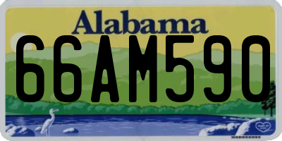 AL license plate 66AM590