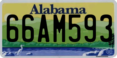 AL license plate 66AM593