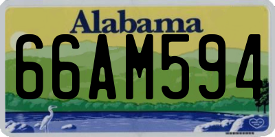 AL license plate 66AM594