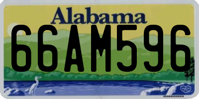 AL license plate 66AM596