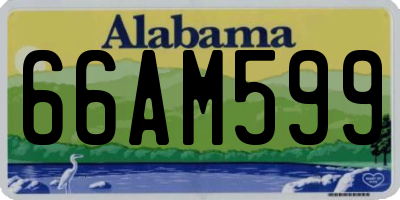 AL license plate 66AM599
