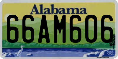 AL license plate 66AM606