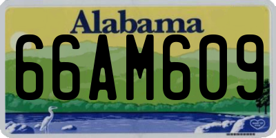 AL license plate 66AM609