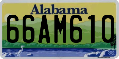AL license plate 66AM610