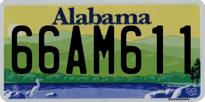 AL license plate 66AM611