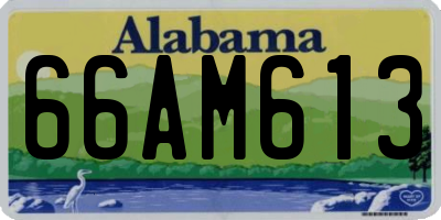 AL license plate 66AM613