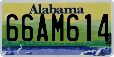 AL license plate 66AM614