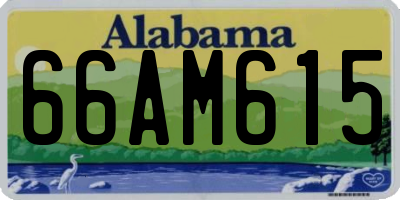 AL license plate 66AM615