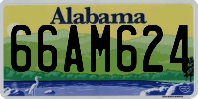 AL license plate 66AM624