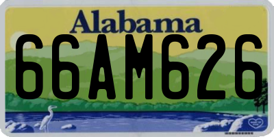 AL license plate 66AM626