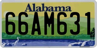 AL license plate 66AM631