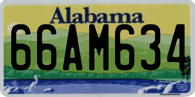AL license plate 66AM634