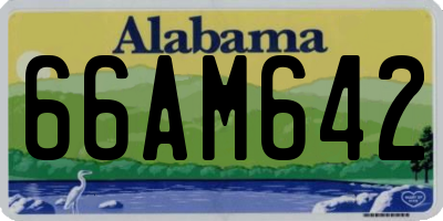AL license plate 66AM642