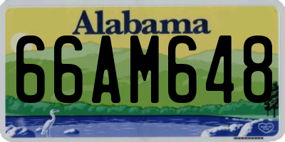 AL license plate 66AM648
