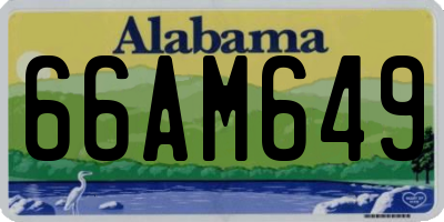 AL license plate 66AM649