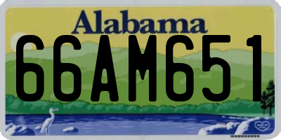 AL license plate 66AM651