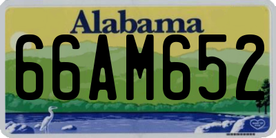 AL license plate 66AM652