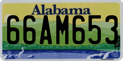 AL license plate 66AM653