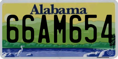AL license plate 66AM654