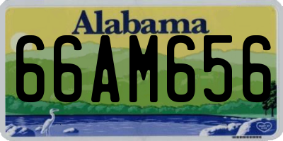 AL license plate 66AM656