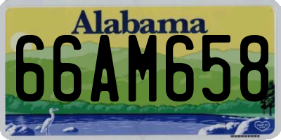 AL license plate 66AM658