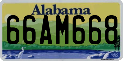 AL license plate 66AM668