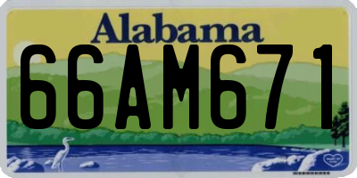 AL license plate 66AM671