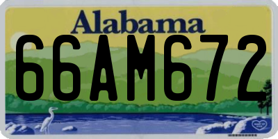AL license plate 66AM672