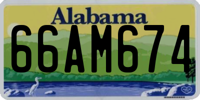AL license plate 66AM674