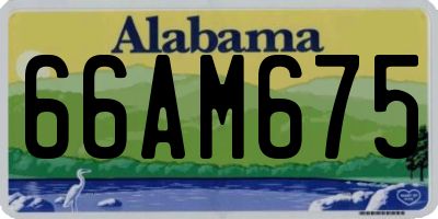 AL license plate 66AM675