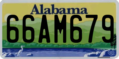 AL license plate 66AM679