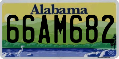 AL license plate 66AM682